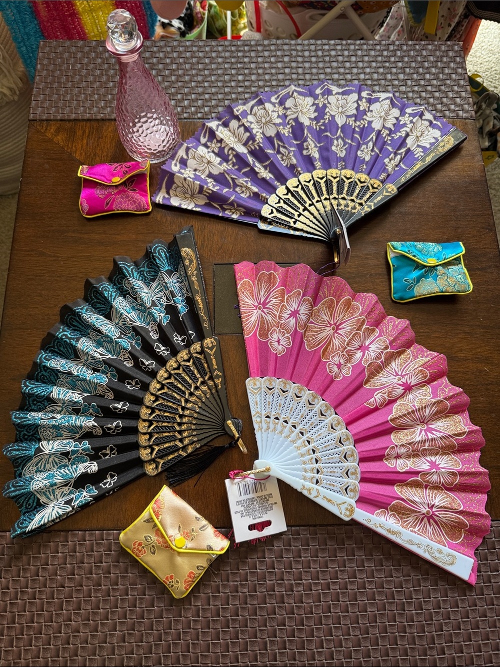 MElegant Floral Party Fan